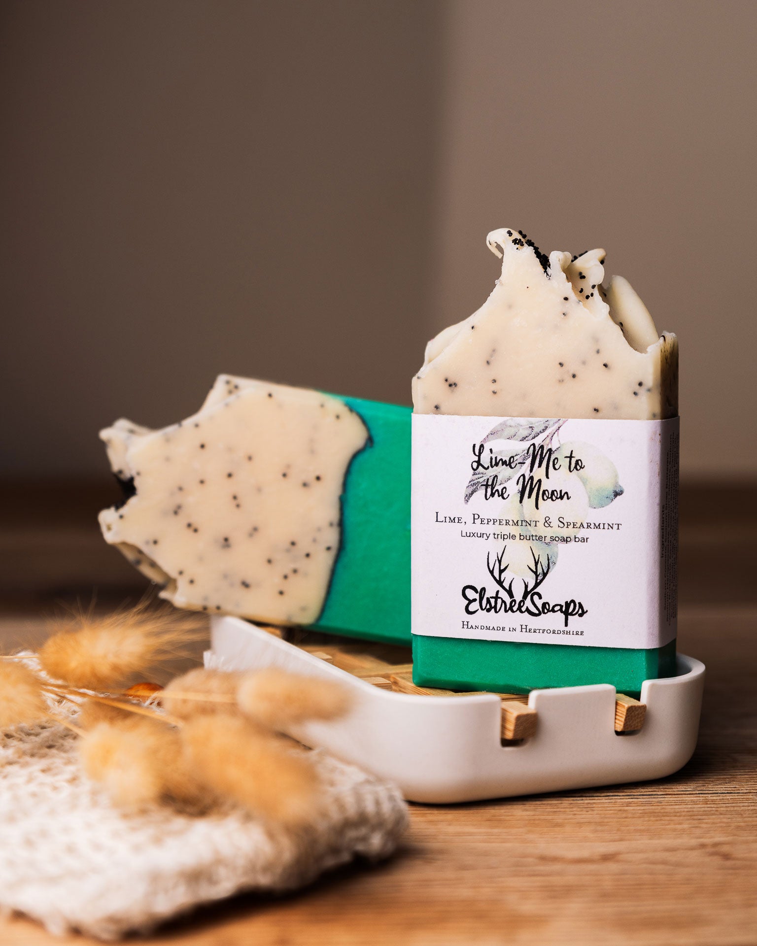 Lime Me to the Moon Soap - Refreshing Mint & Lime | Elstree Soaps