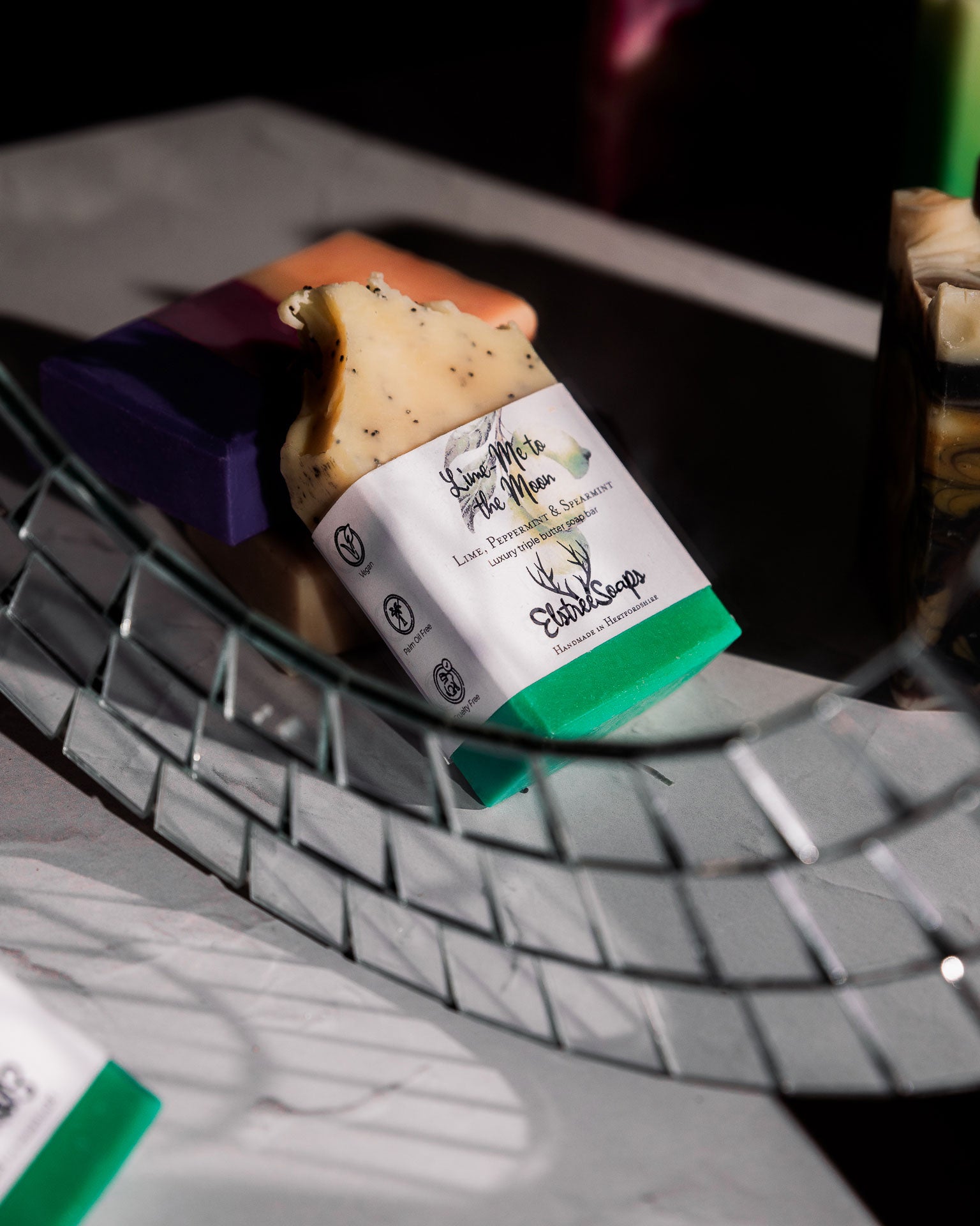 Lime Me to the Moon Soap - Refreshing Mint & Lime | Elstree Soaps