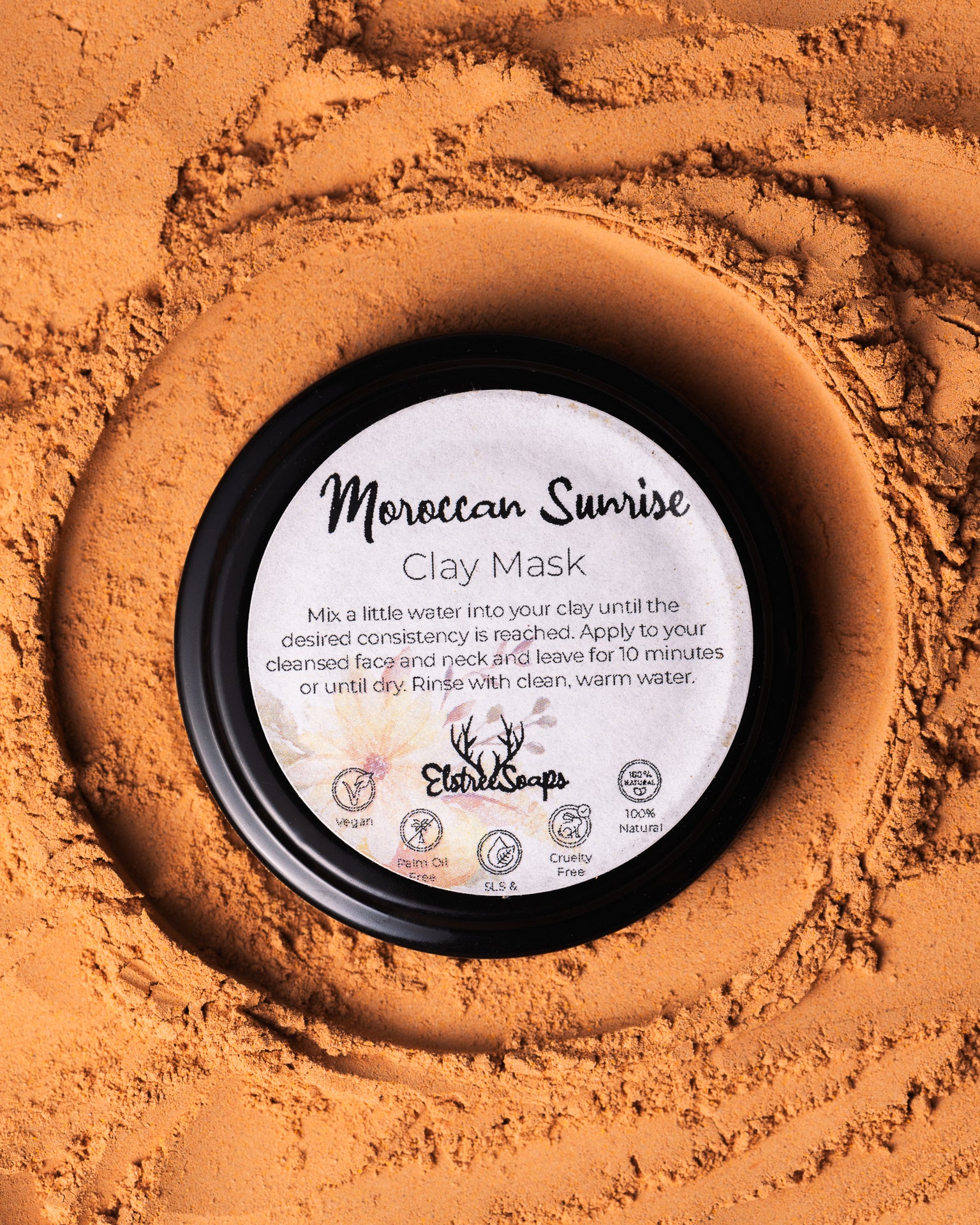 Moroccan Sunrise Clay Mask – Deep Cleanse & Radiance | Elstree Soaps