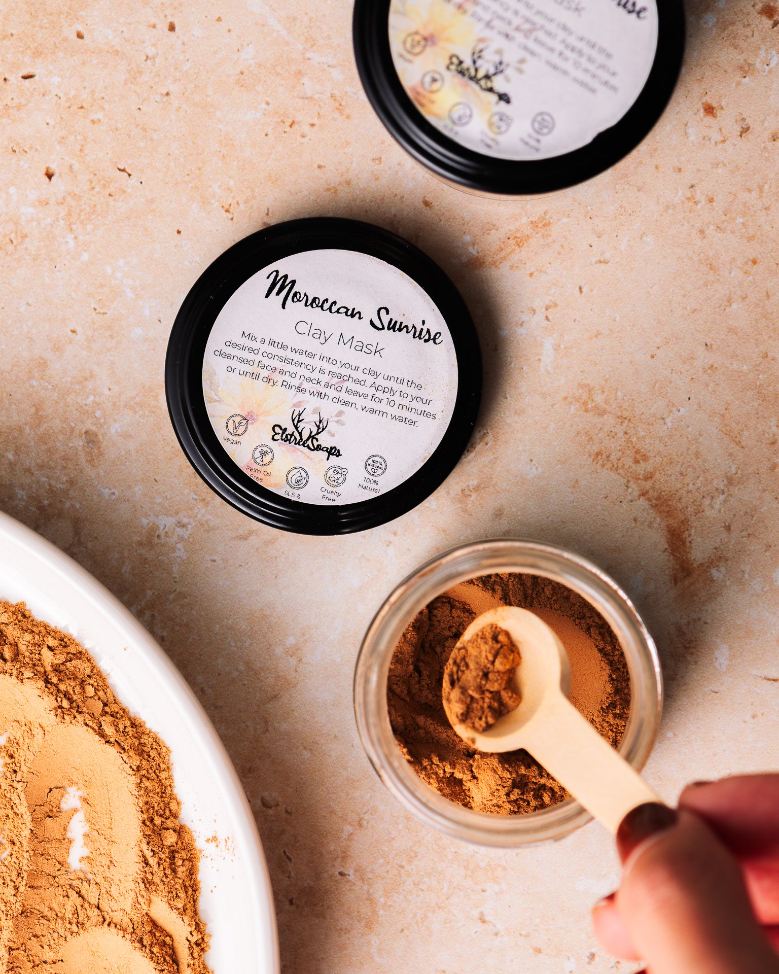 Moroccan Sunrise Clay Mask – Deep Cleanse & Radiance | Elstree Soaps