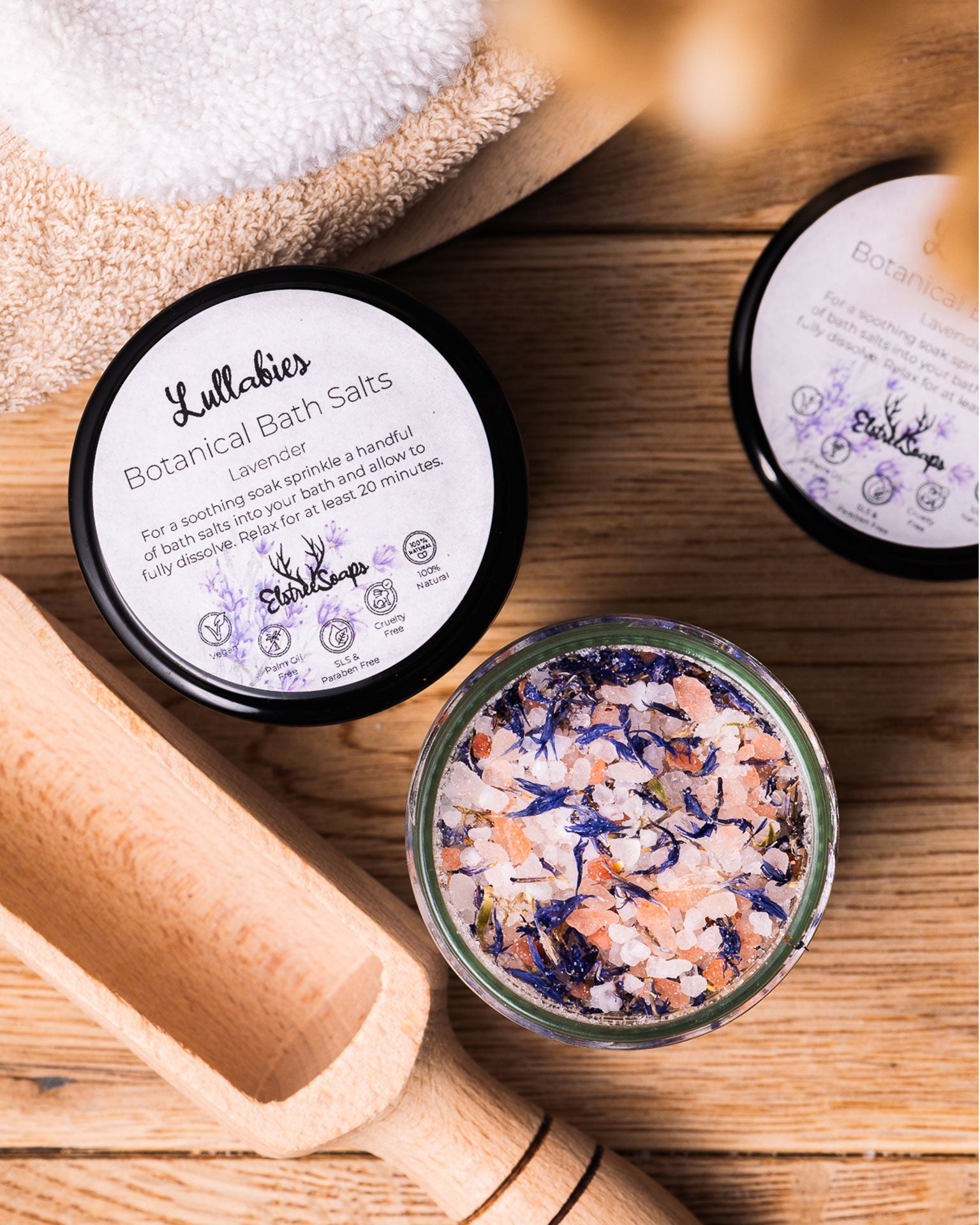 Lullabies Botanical Bath Salts - Relaxing Lavender | Elstree Soaps