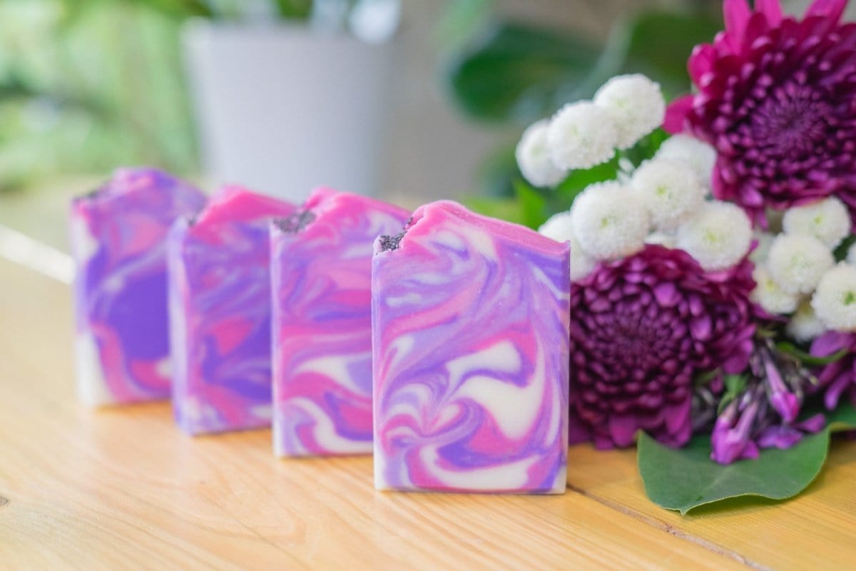 In Bloom Soap - Rose Geranium & Lavender | Elstree Soaps