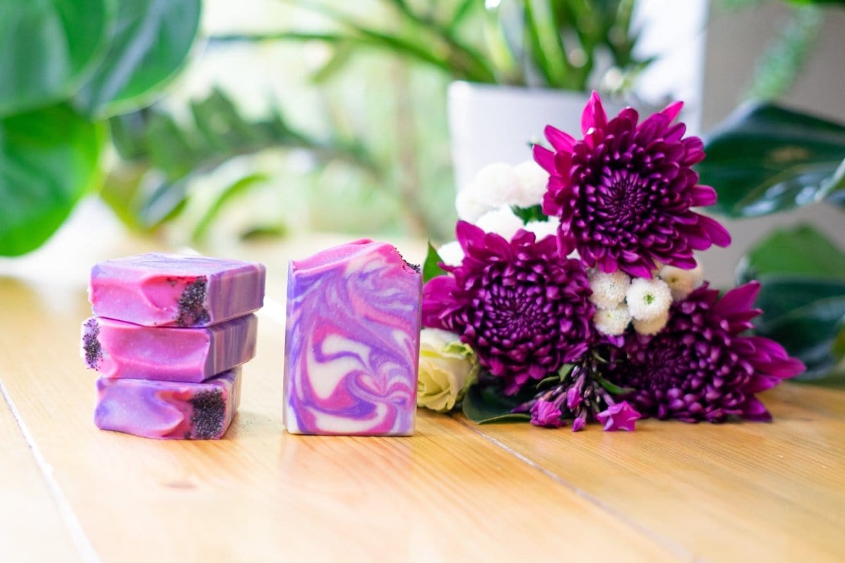 In Bloom Soap - Rose Geranium & Lavender | Elstree Soaps