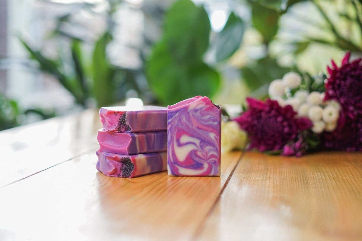 In Bloom Soap - Rose Geranium & Lavender | Elstree Soaps