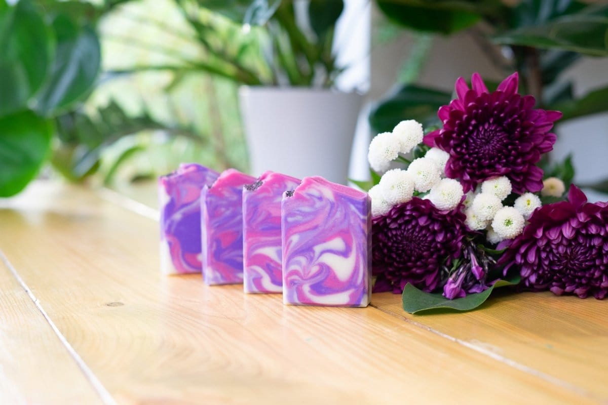 In Bloom Soap - Rose Geranium & Lavender | Elstree Soaps