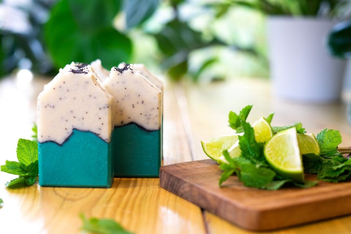 Lime Me to the Moon Soap - Refreshing Mint & Lime | Elstree Soaps